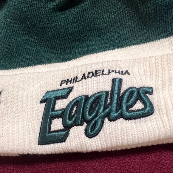 New Era Philadelphia Eagles Mixed Beanie OS One Size Authentic NFL Hat Rare Logo - Picture 4 of 5